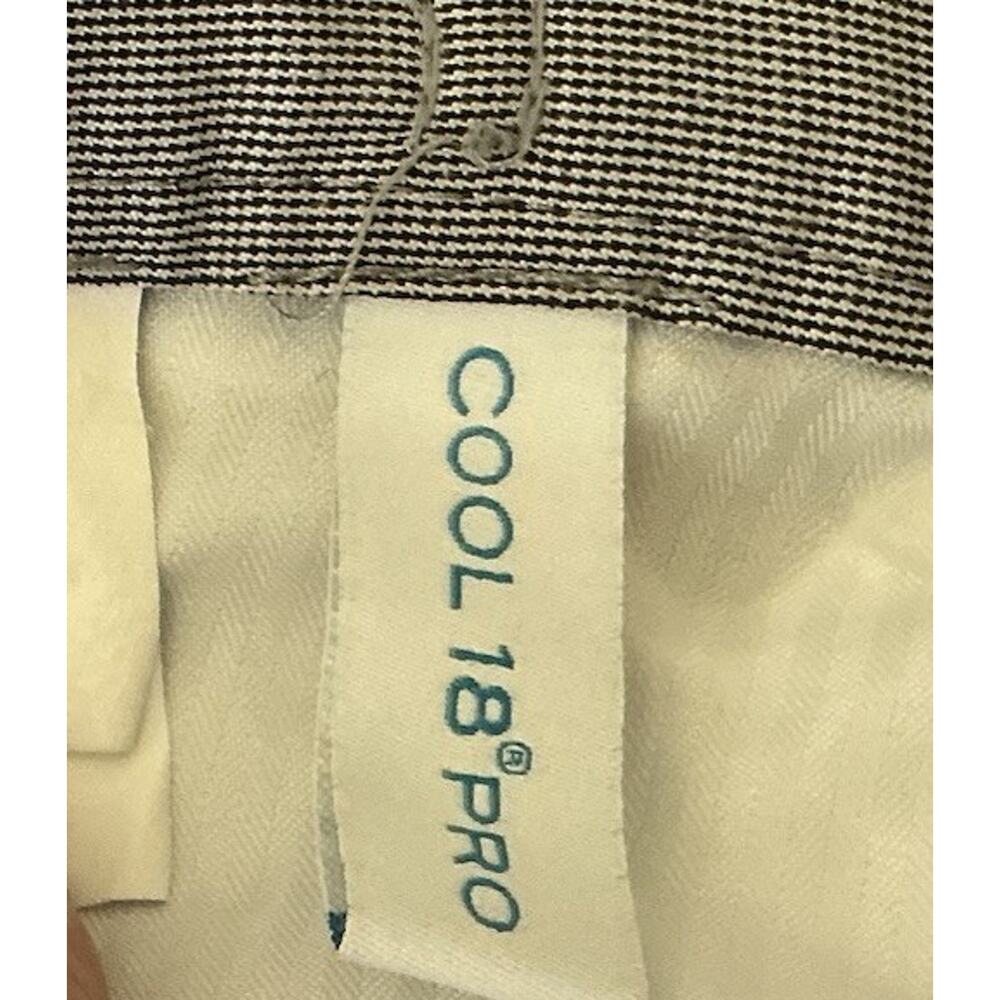 Haggar Mens Cool 18 Pro Gray Houndstooth Casual Shorts Mens Size 52 - Picture 9 of 9